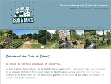 Tablet Screenshot of ferme-auberge-charabancs-bretagne.com
